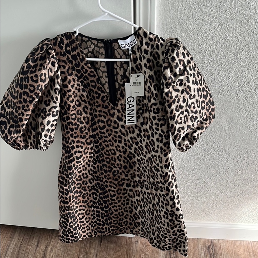 Ganni Cheata Print Dress